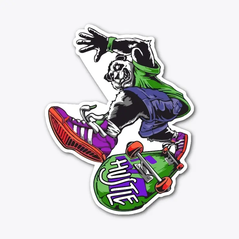 The Hustle Panda - Skater Avatar 