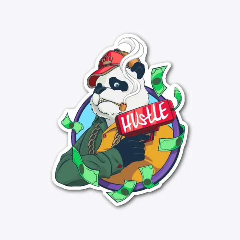 The Hustle Panda Rockin' a Cash Cannon!