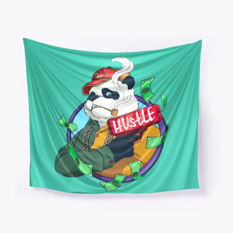 The Hustle Panda Rockin' a Cash Cannon!